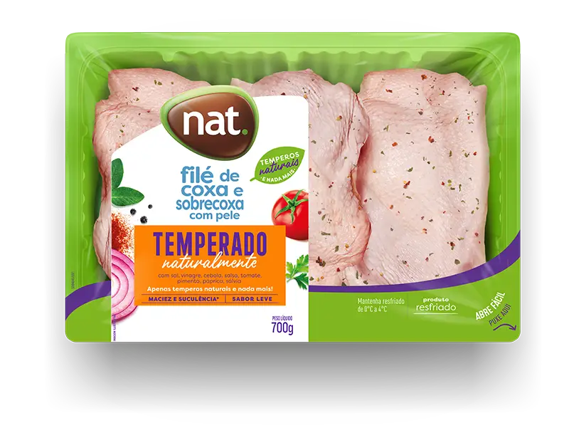Filé de Coxa e Sobrecoxa Temperado