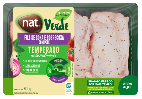 Filé de Coxa e Sobrecoxa Temperado