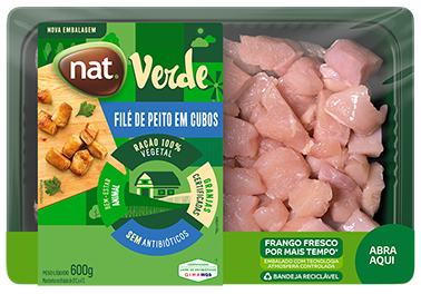 Filé de Peito em Cubos Resfriado