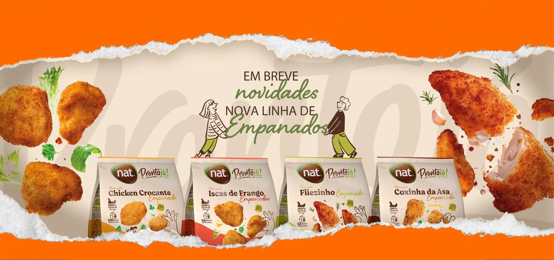 Em breve novidades: Nova linha de empanados.