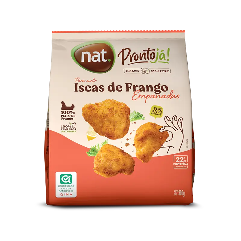 Iscas de Frango Empanadas